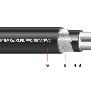 Cáp điện 2 lõi có giáp bảo vệ (cáp ngầm) 0.6/1 kV - Cu/XLPE/PVC/DSTA/PVC