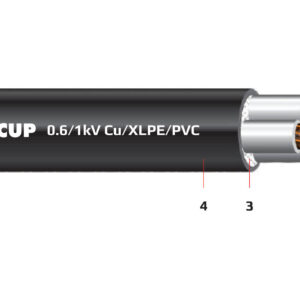 Cáp điện 3 lõi không có giáp bảo vệ 0.6/1 kV - Cu/XLPE/PVC
