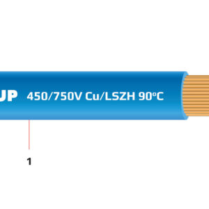 Dây điện 1 lõi ruột mềm bọc cách điện LSZH 450/750 V - Cu/LSZH