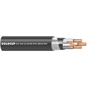 0.6/1 kV - Armoured 5 cores with reduced neutral core cables (Underground Cable) - Cu/XLPE/PVC/DSTA/PVC