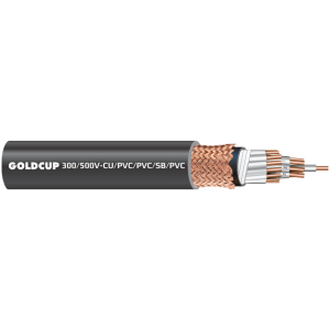300/500V - Screened flexible control cables - Cu/PVC/PVC/SB/PVC