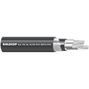 0.6/1 kV - Armoured Aluminum conductor 2, 3, 4 cores cable (Underground Cable) - AL/XLPE/PVC/DSTA/PVC